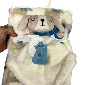 Sandy & Simon 2pc Baby Plush Blanket 30x36 + Dog Security Buddy